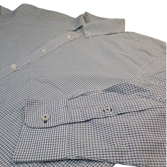 UNTUCKit Wrinkle‑Free Green Check Dress Shirt – Men's Size L  EUC - Picture 2 of 8